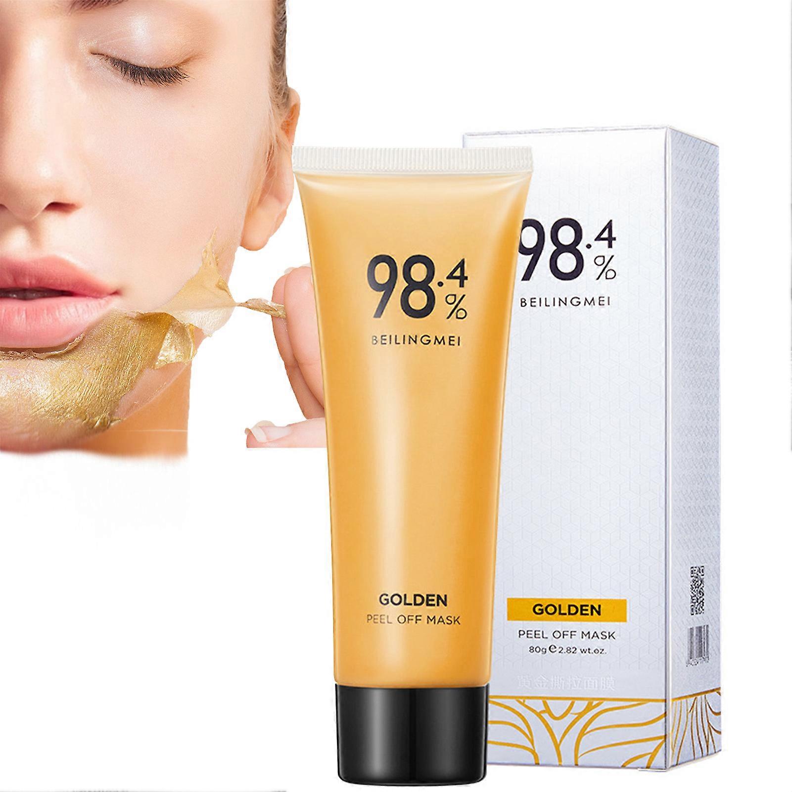 24K Gold Tearing Mask Deep Gentle Hydrating Exfoliating Remove Blackhead Mask for Men and Women Remove Blackhead