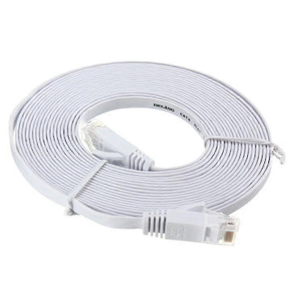 50 Ft(15 Meters) Cable Flat Cat6 Computer Cable Rj45 Network Durable