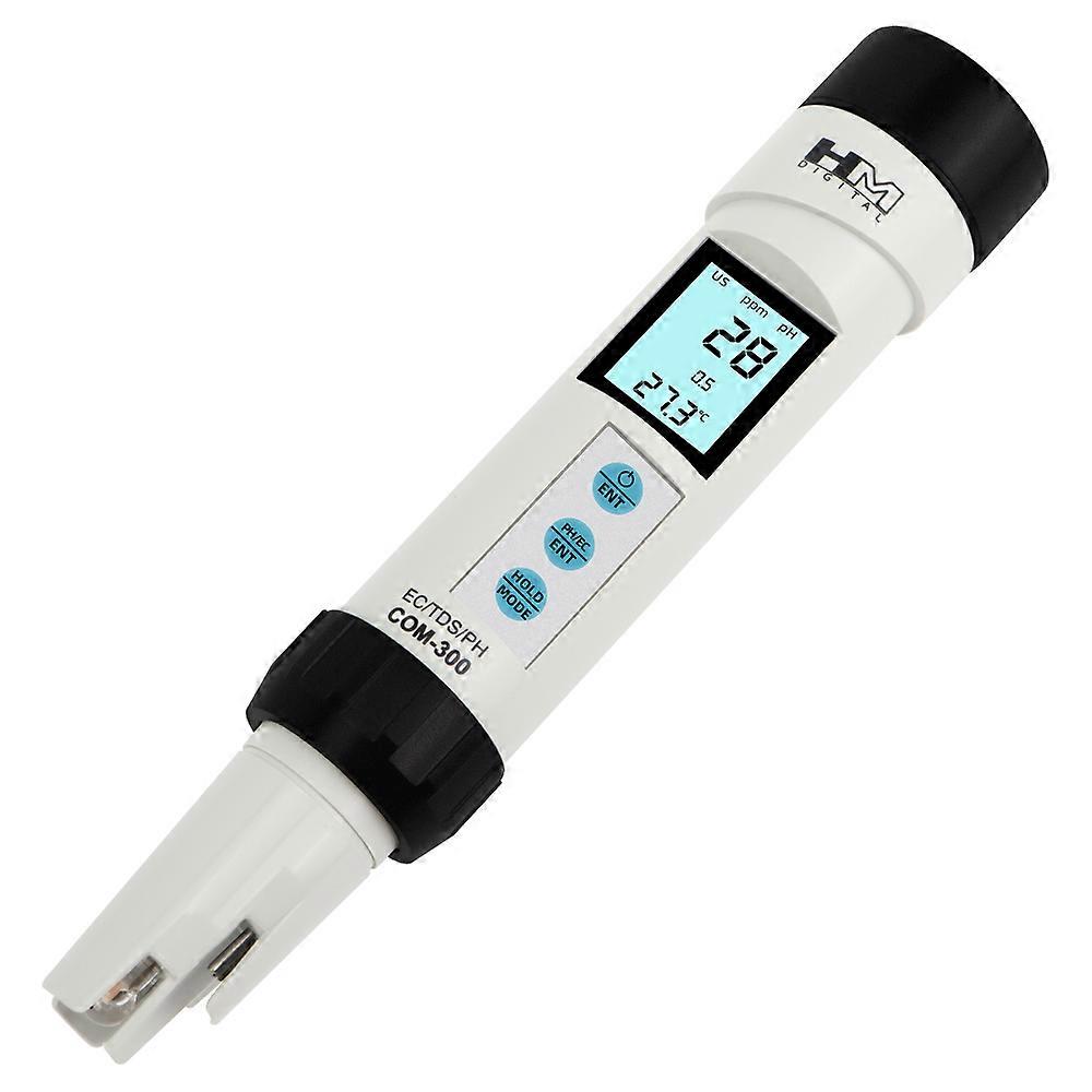 COM-300 Water Quality Digital Measurement Tools 4 in 1 TDS EC Temp PH Meter for Waterproof Testing Device