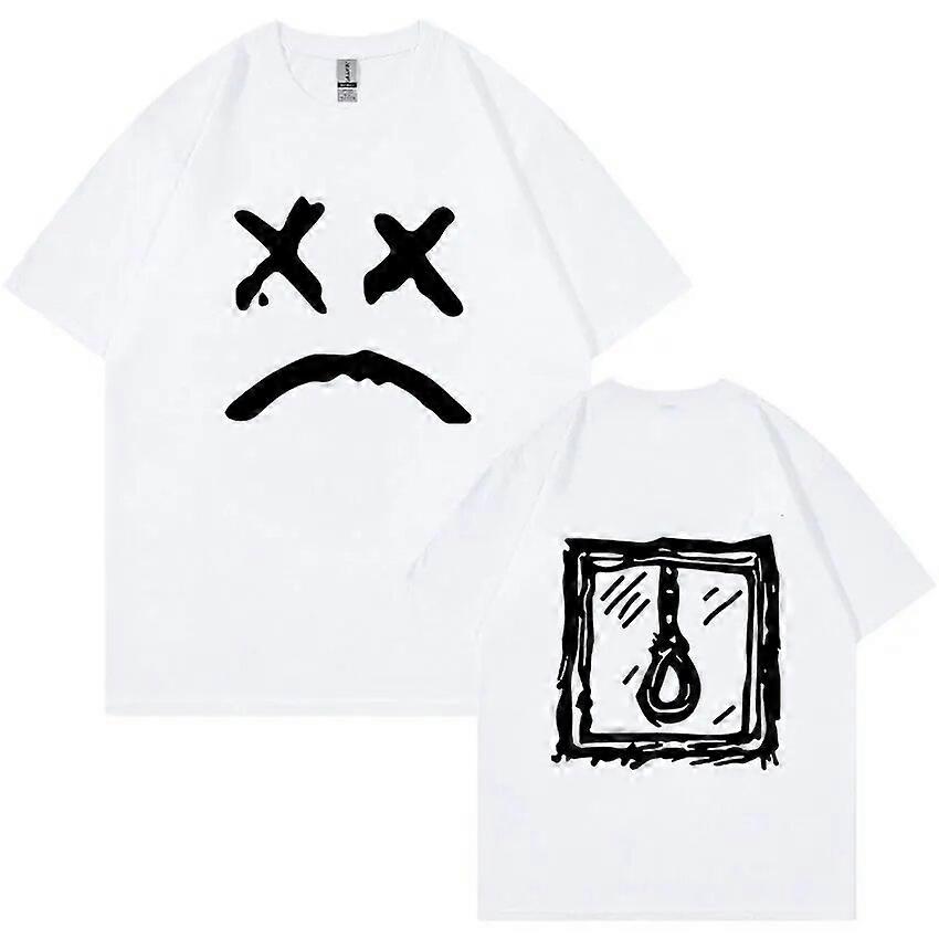 Rapero Lil Peep Funny Graphic Camisetas Hombres Mujeres Casual