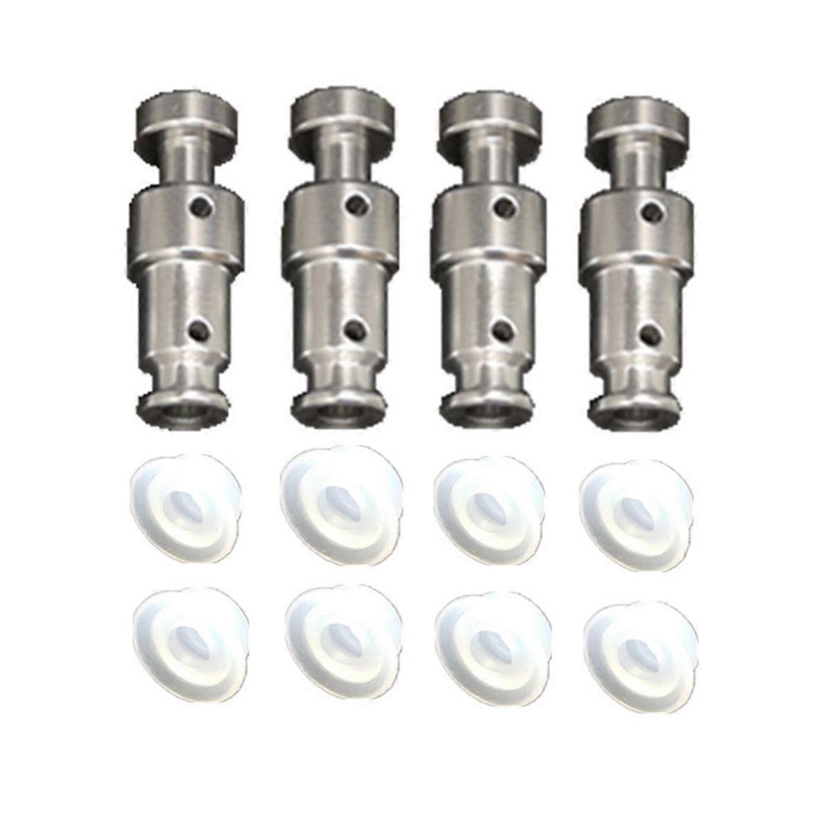 Electric Pressure Cooker Float Valve DUO60 Silver Double Hole Aluminum 3.2X0.9X0.8 Check Valve 4 Fl