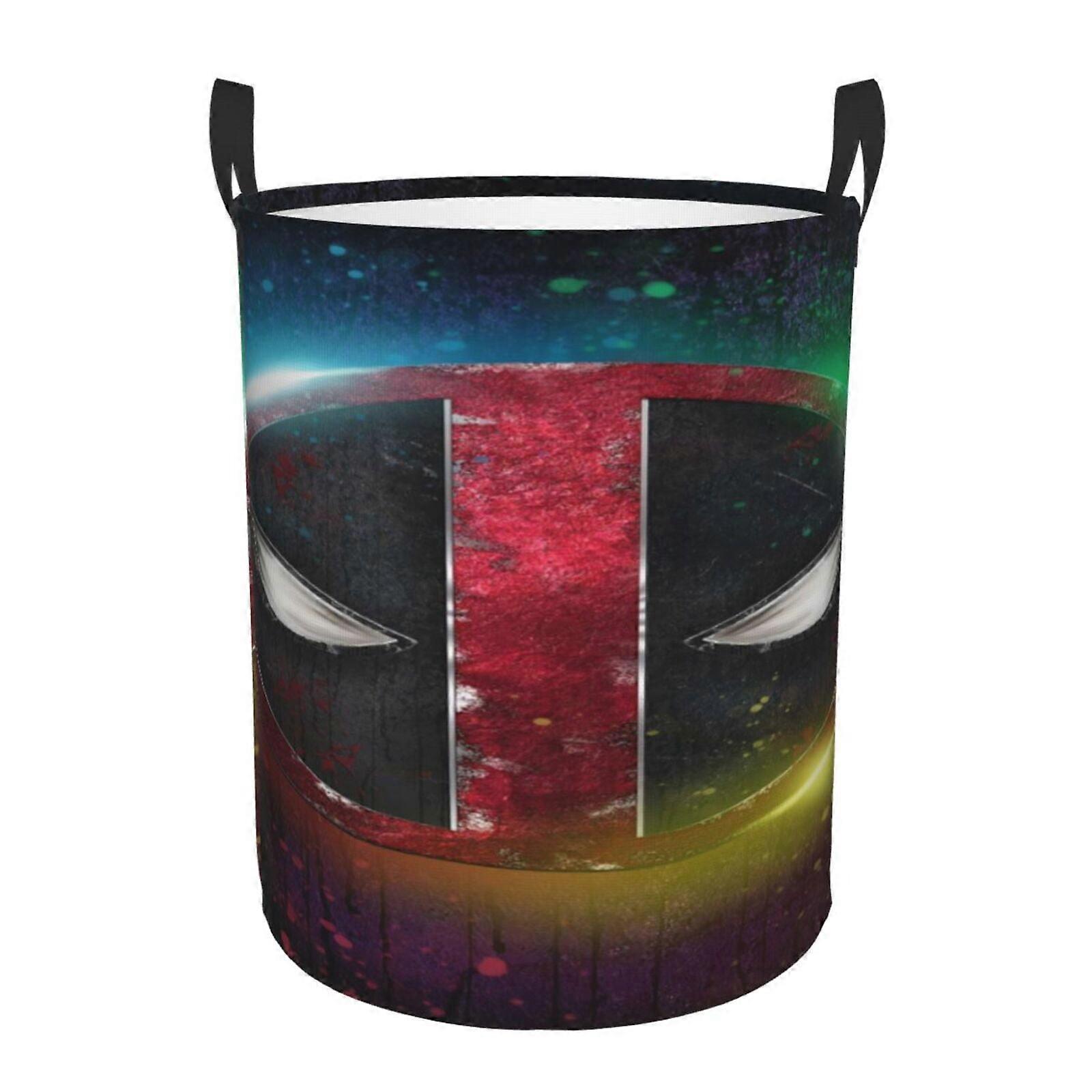 Deadpool Wäschekorb, zusammenklappbarer Wäschekorb, Schmutzwäschekorb, wasserdichter Wäschekorb, faltbarer Wäschekorb SYS26760