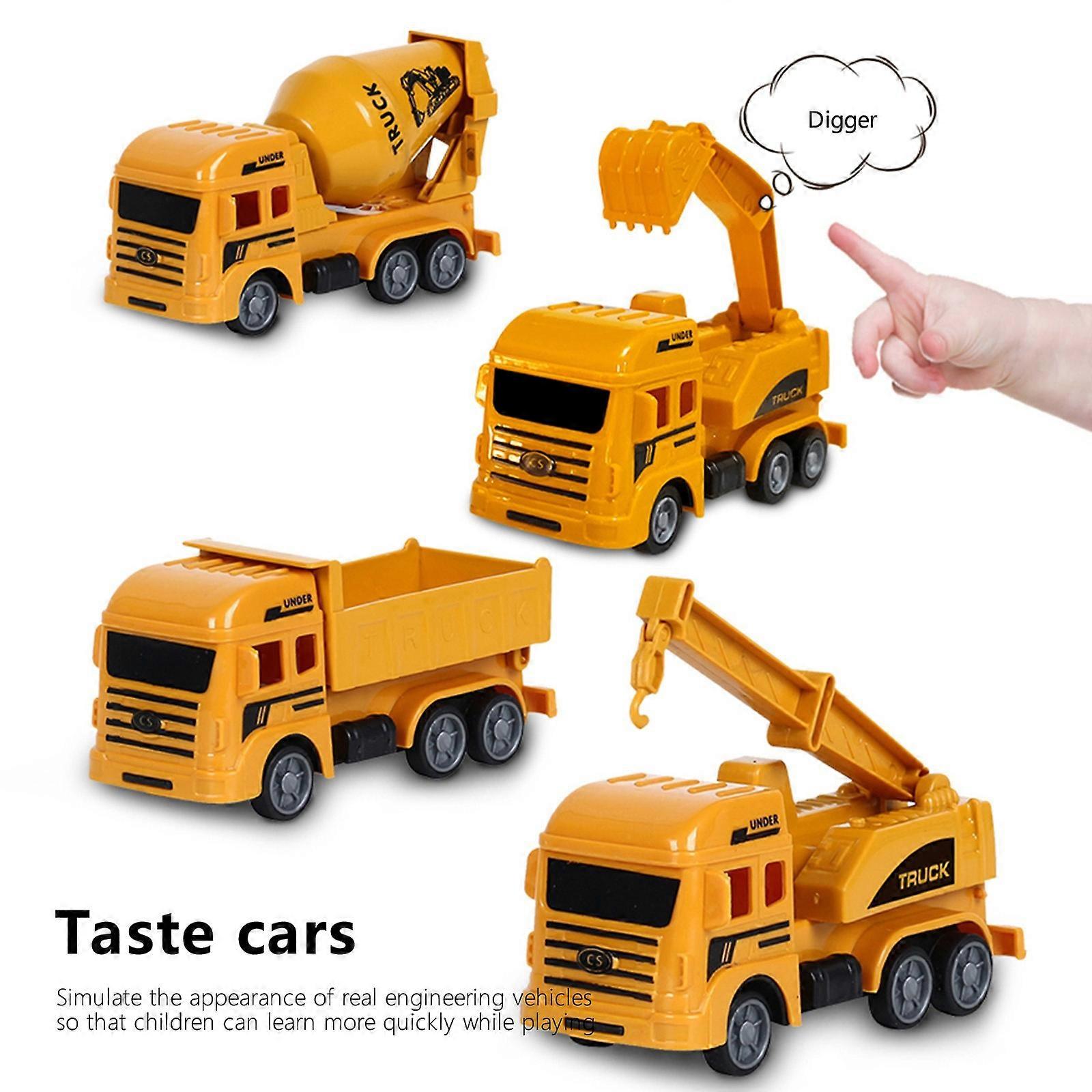 Truck Team Construction Vehicles – 3-Piece Engineering Playset