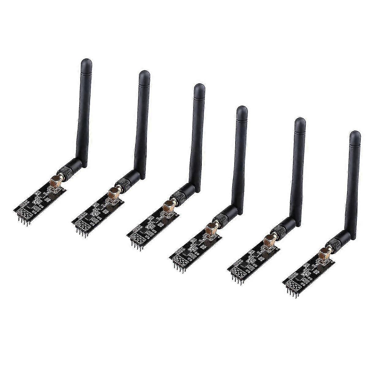6pcs Nrf24l01+pa+lna Wireless Transceiver 2.4g 1100m Rf Transceiver Module For