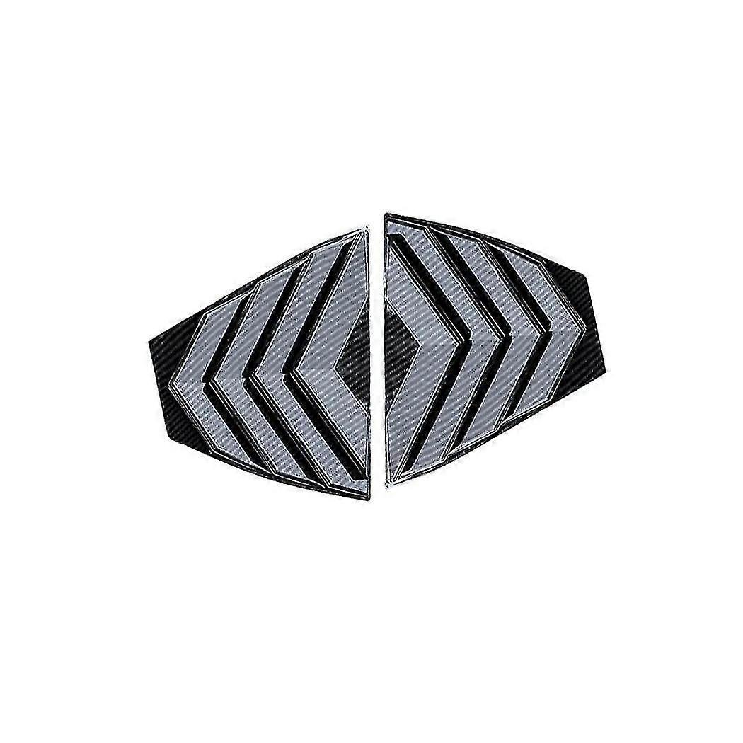 Rear Side Window Louvers Scoop Sun Shade Shutter Panel Cover For Sentra 2020-2022 - Carbon Fiber