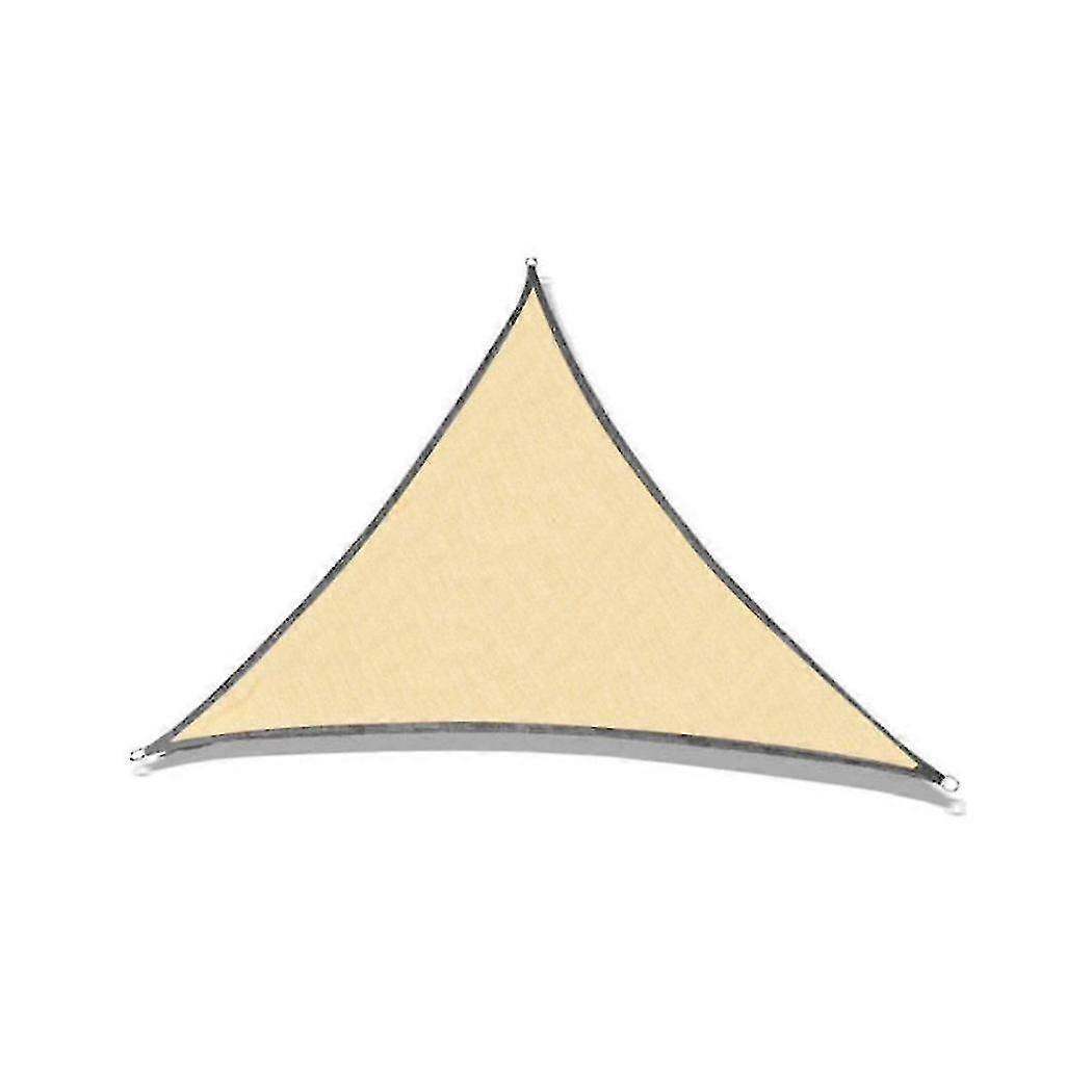 3x3x3meter Triangle Sand Sun Shade Sail Canopy Uv Block Awning For Outdoor Patio Garden Backyard Fo