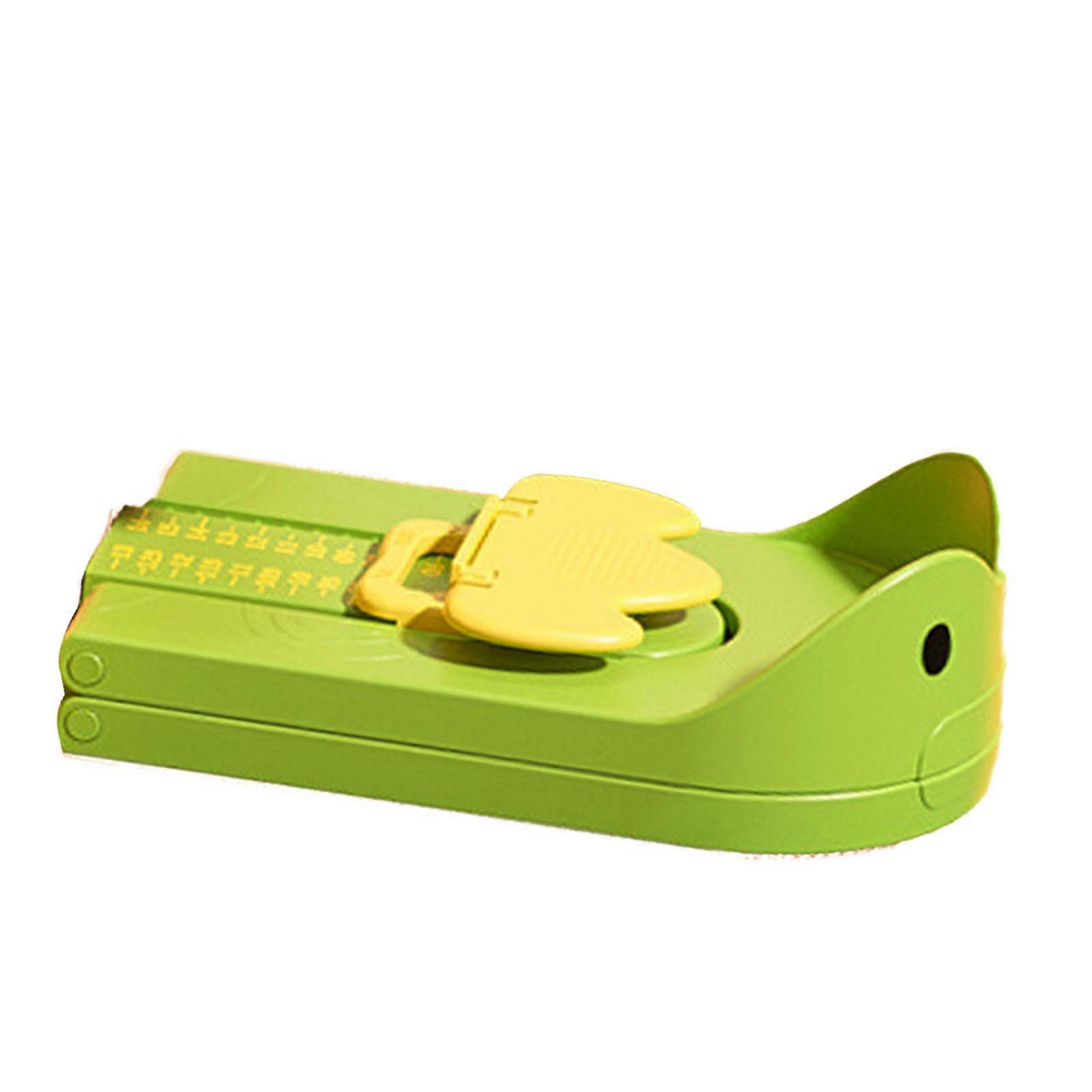 Children Foot Gauge High Precise Shoe Sizer Safe Portable Kids Foot Measuring Device Green