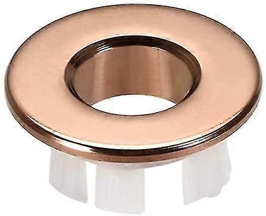 Sink Basin Trim Overflow Cover Copper Insert In Hole Round Caps Bronze Black