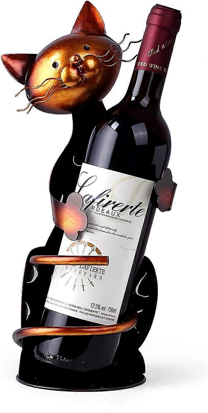 Cat Decor Portabottiglie Portabottiglie di Vino Portabottiglie di Vino Gatto, Regali per Gatti per gli amanti dei gatti