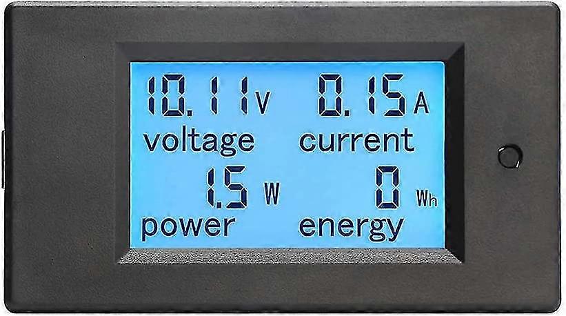 Amp Volt Meter Ammeter Voltmeter Digital 12v Dc 6.5-100v 20a, Voltage Current Power Energy
