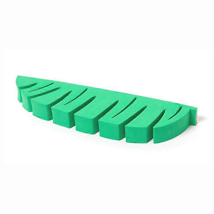Leaf makeup brush storage rack, punch-free adhesive toothbrush beauty brush storage rack, green