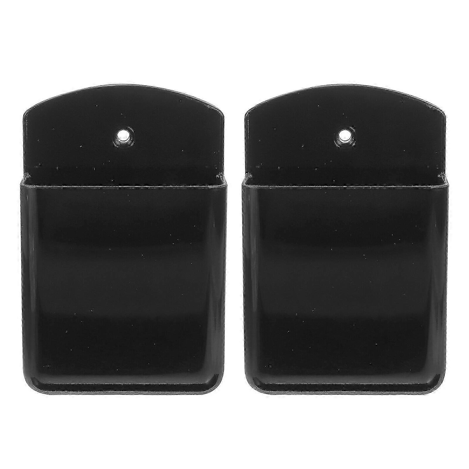 2pcs Wall Mounted Remote Controller Holder No Drilling Remote Wall Organizer Fan Remote Wall Rack