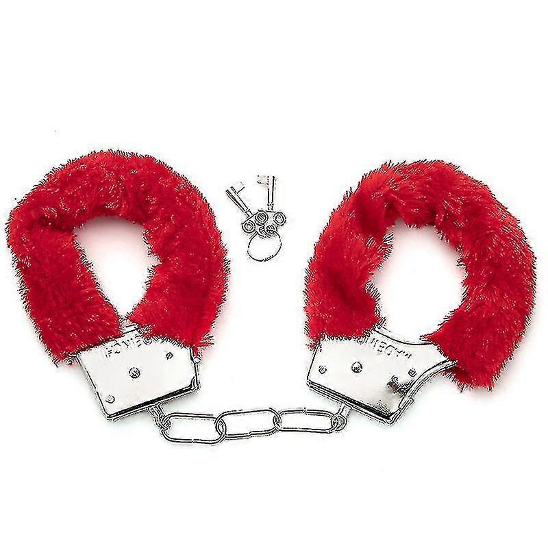 Algemas de metal com 2 chaves para cosplay polícia Rpg brinquedo