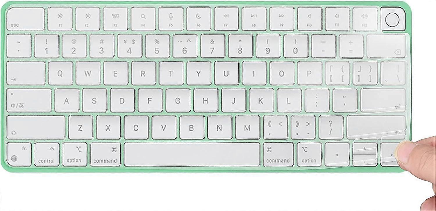 Capa de Teclado Teclado Mágico de 24 polegadas com Touch ID, Ultra Fino -Transparente/Transparente
