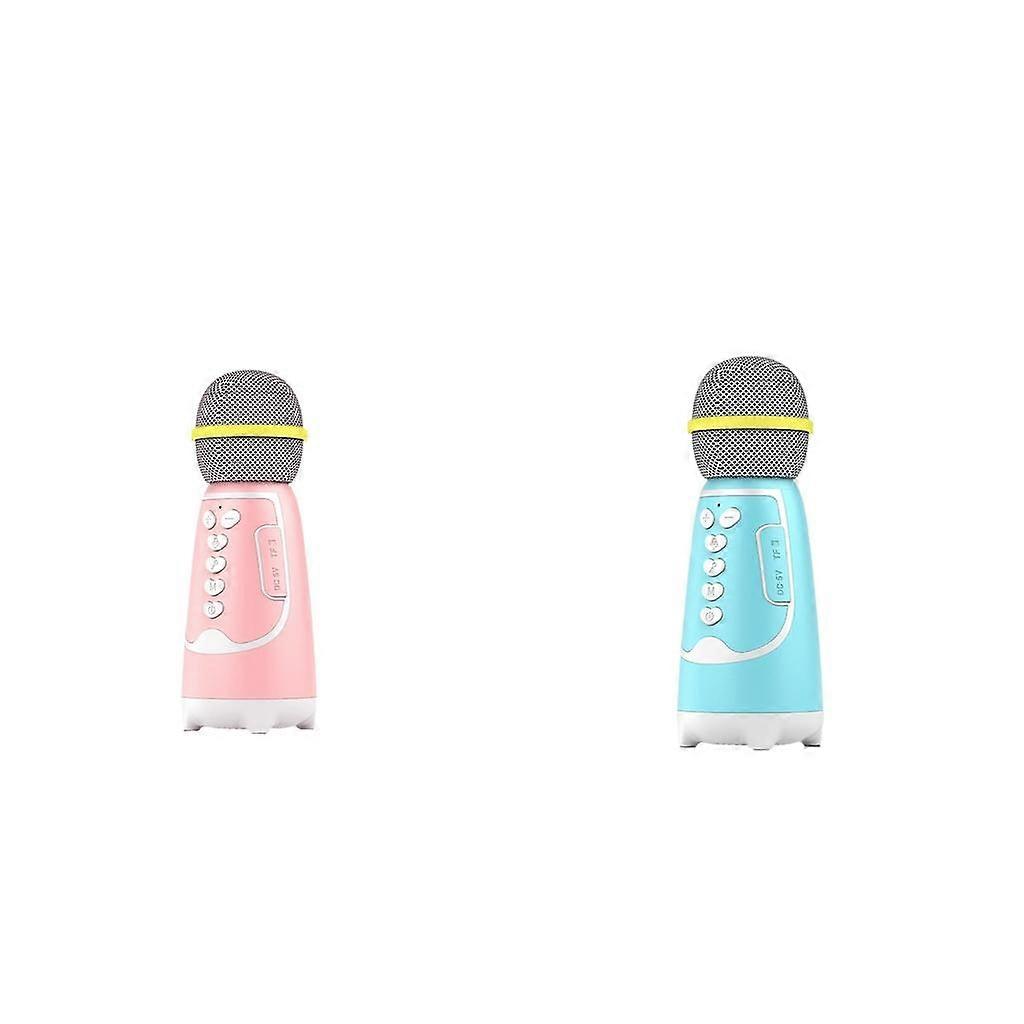 2pcs Bluetooth  Handheld Mic Speaker Party Singing Toy