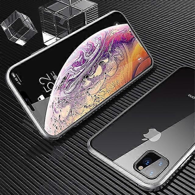 Magnetic Case for  iPhone 13 12 11 Pro Max X XS XR 8 7 Plus Double Sided Tempered Glass Phone Protective Case