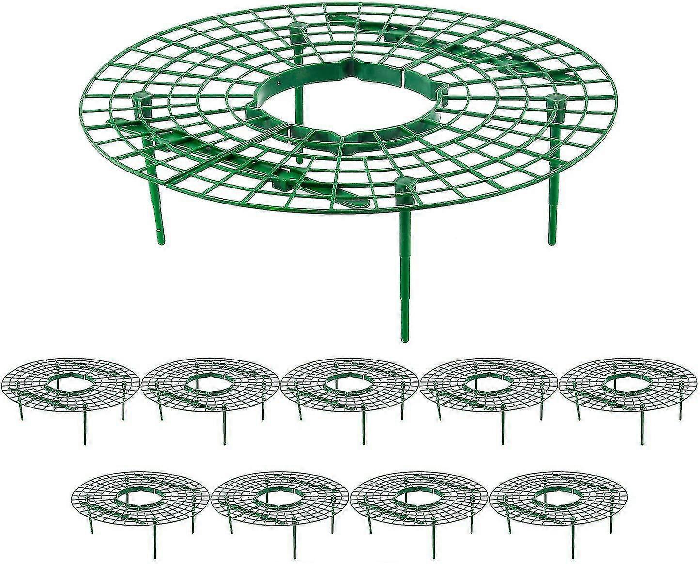 10 Pack Straw Supports With 4 Sturdy Legs For Keeping Plant Clean And Not Rot In Rainy