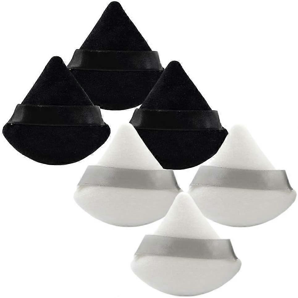 6 pièces poudre de coton Puff Triangle forme de coin pour le contouring sous les yeux