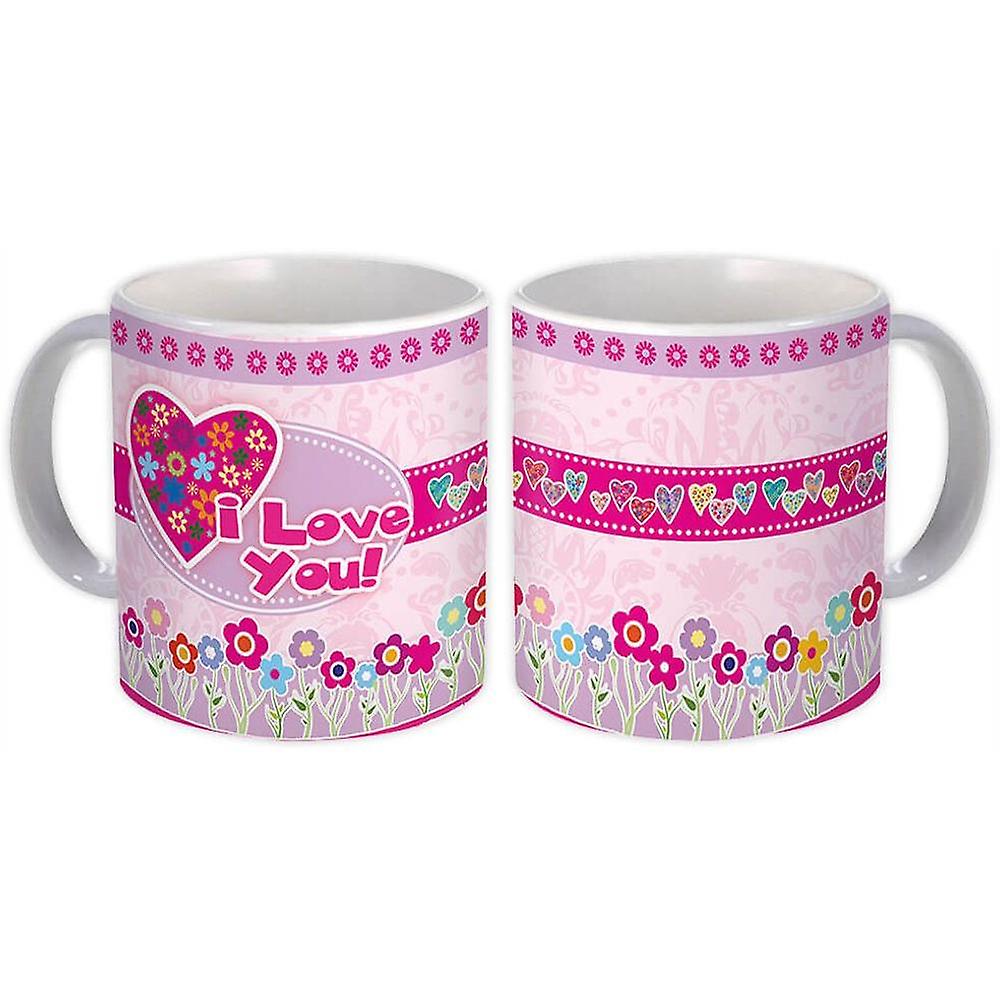 Caneca de Presente: Eu Te Amo Flor