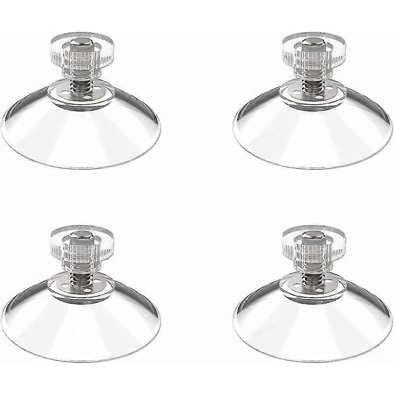 X Suction Cups  40 Mm, With M4x10mm Thread, With Transparent Knurled Nut