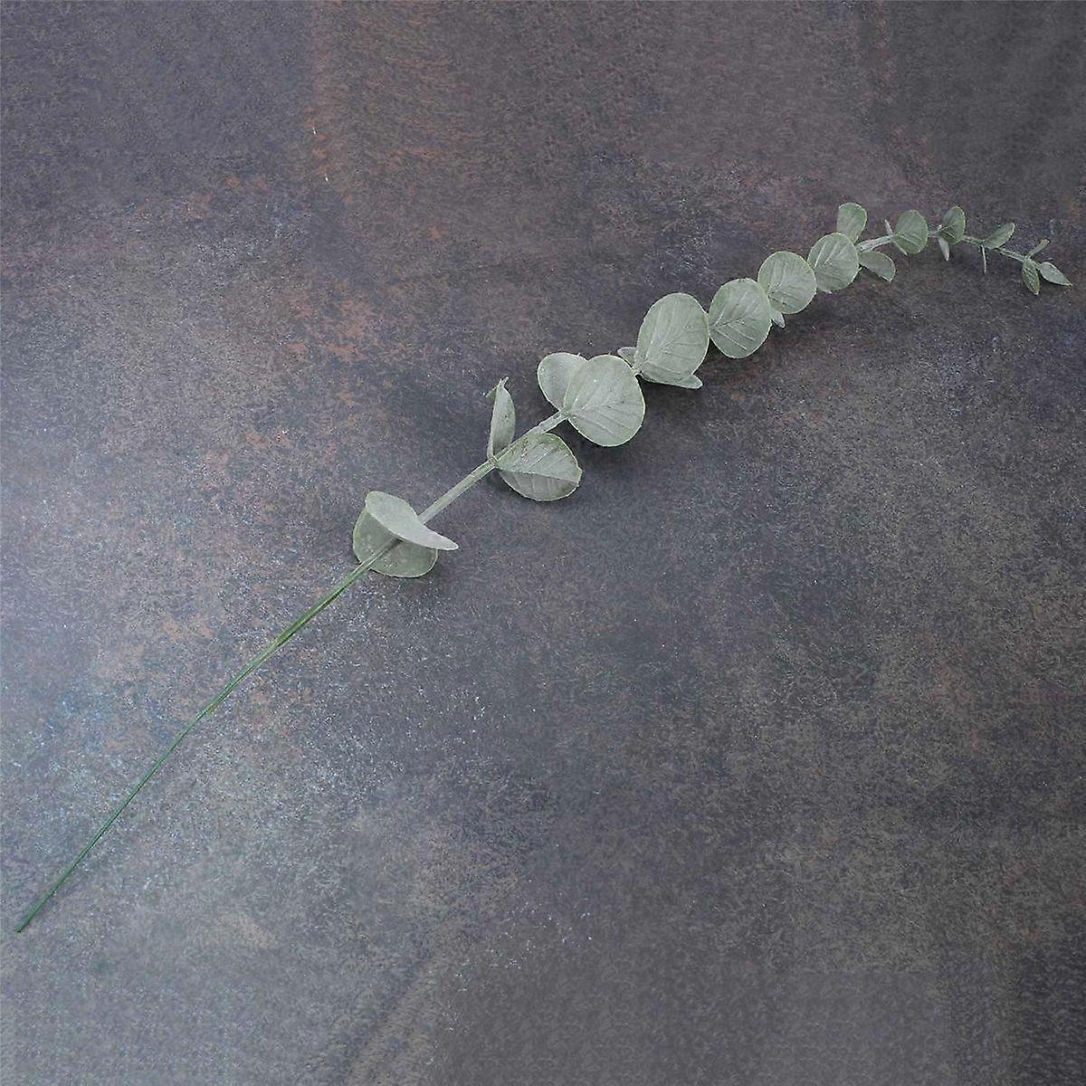 18 Pieces of Eucalyptus Stems Artificial Eucalyptus Leaf Stems True Gray Leaf Branches