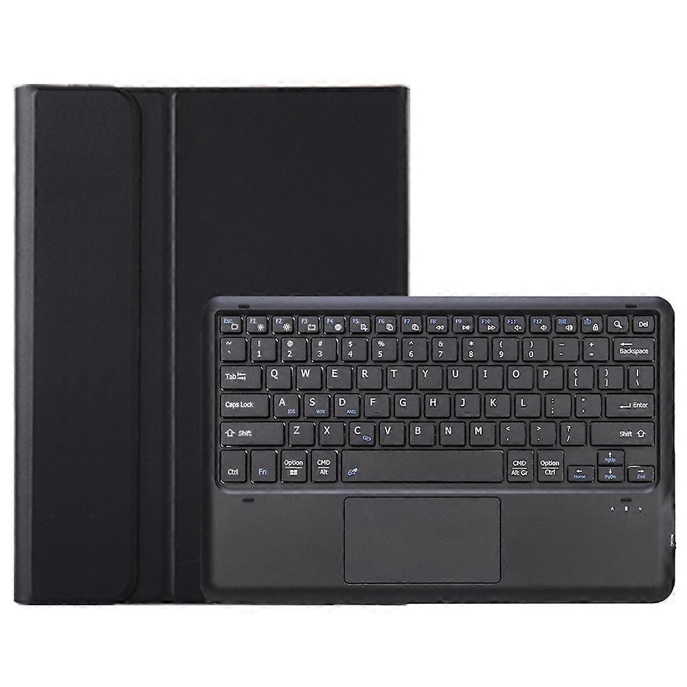 AH26-A For Honor Pad GT Pro Ultra-Thin Leather Tablet Cover Bluetooth Keyboard with Touchpad - Black