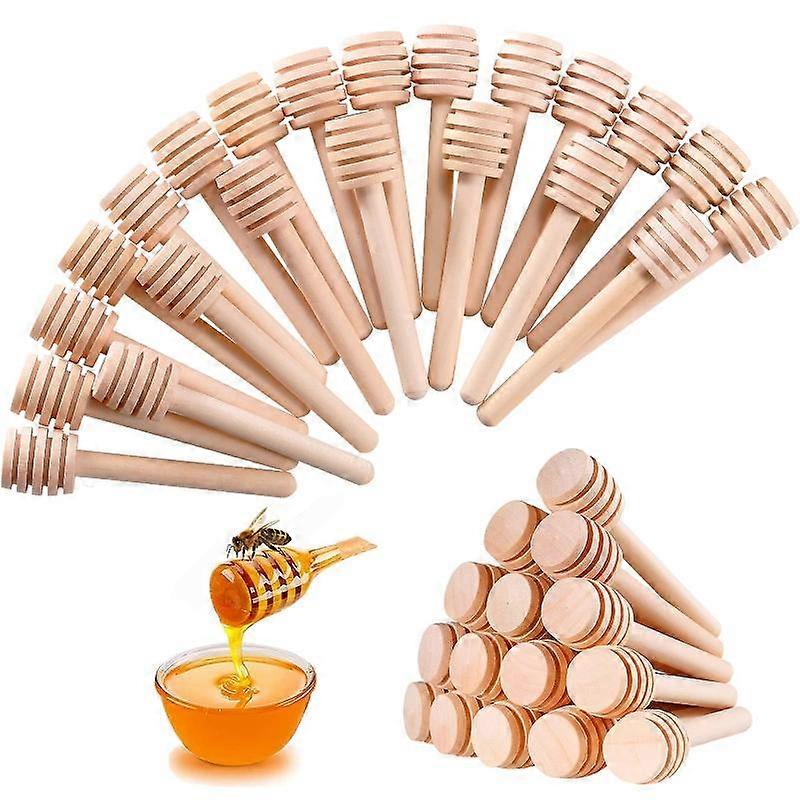 10 Pcs Honey Dipper Sticks, 3 Inch / 8 Cm Mini Wooden Honeycomb Stick, Small Honey Spoons Stirrer Stick For Honey Jar
