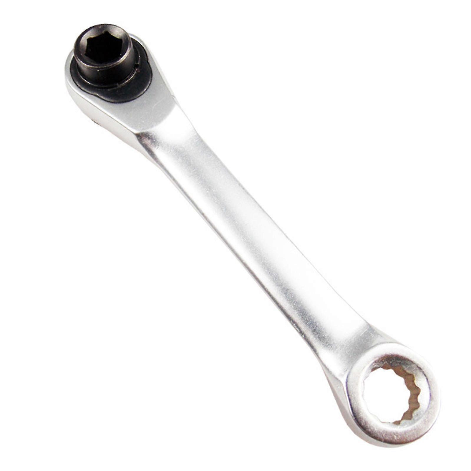 Mini Quick Socket Ratchet Wrench, 1/4 In Double End Screwdriver
