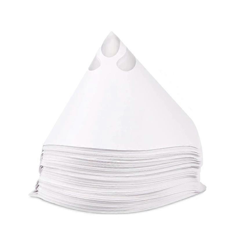50Pcs Paint Paper Funnel Disposable Precision Filter Micron Sieve Nylon Mesh Cone Funnel for Car Furniture Spray Paint Filter