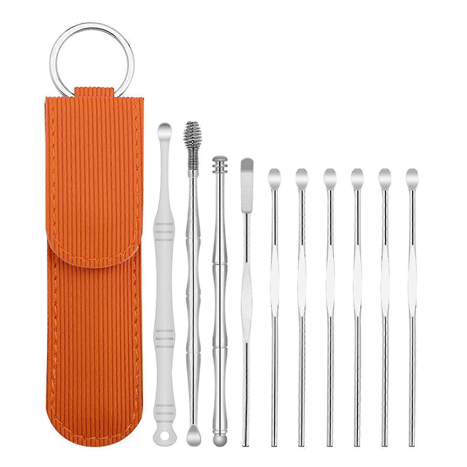 10pcs/set Pcs Ear Cleaning Kit, Storage Pouch Kui-2a