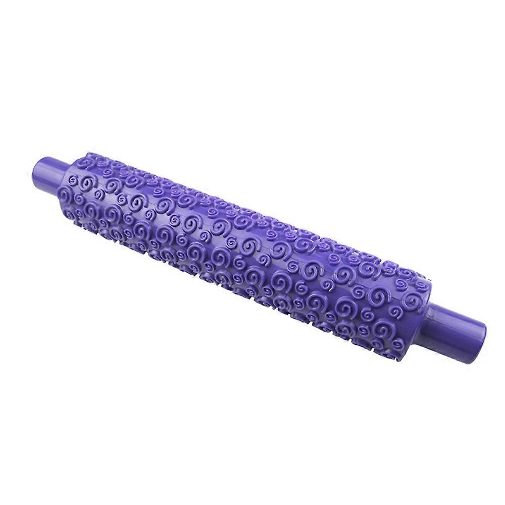 Printing Rolling Pin, Circle Comma Embossing Device, Spiral Pattern Fondant