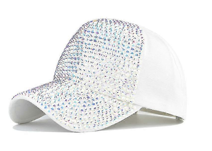 Cappellino da baseball Bling per donne con cappello regolabile con design a diamante pieno