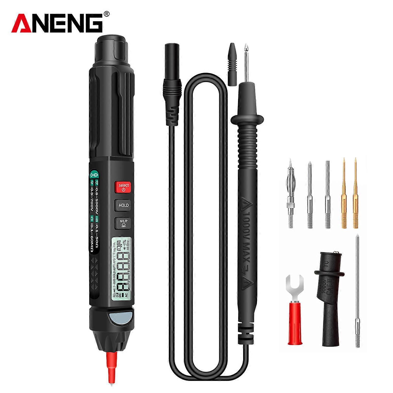 ANENG A3007/A3008 Pen Multimeter 6000 Counts Digital Multimeter Tester with LCD Display Backlight Flashlight NCV Multiple Tools