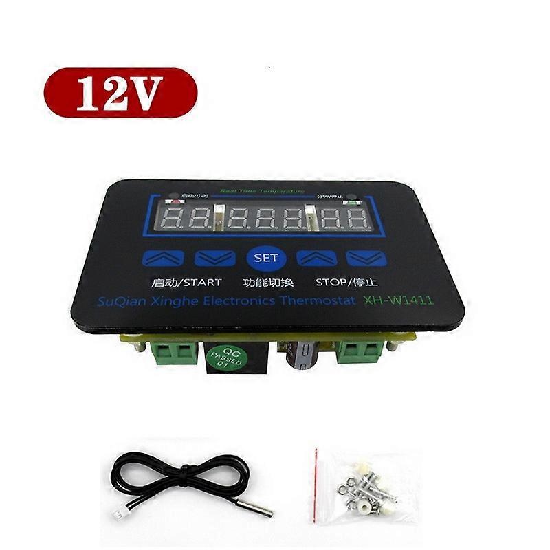 XH-W1411 Thermostat LED Digital Temperature Controller AC 110V 220V 10A Switch Thermometer Smart Temperature Regulator DC 12V