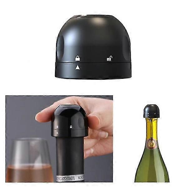 Champagne / Wine Cork - Vacuum Seal - Stopper Black