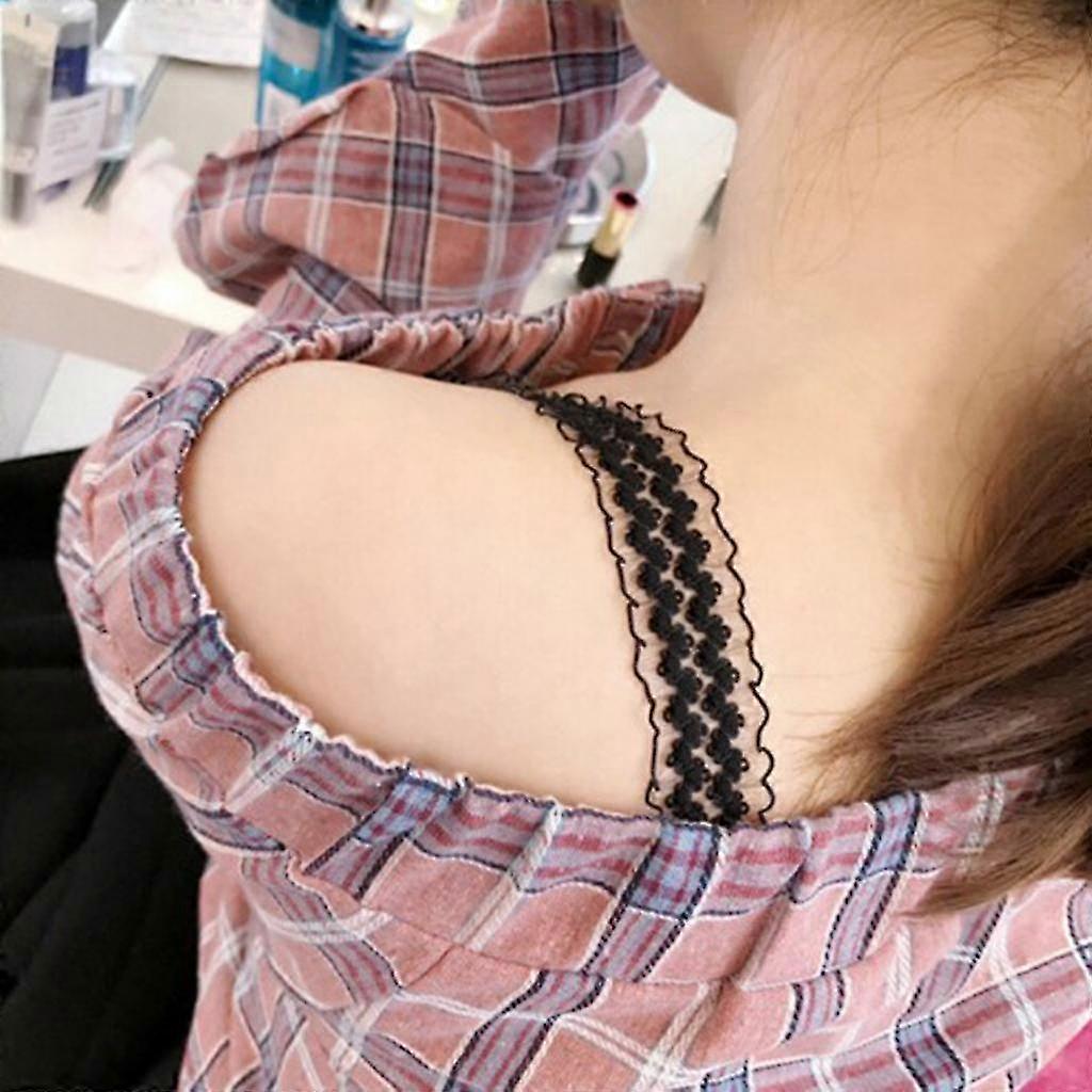 2x Lace Bra Strap Wide Shoulder Straps Replacement Lingerie Accessory