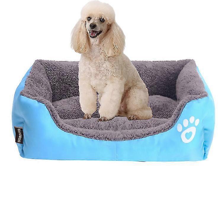 Rectangle Washable Dog Bed, Warming Comfortable Square Pet Bed