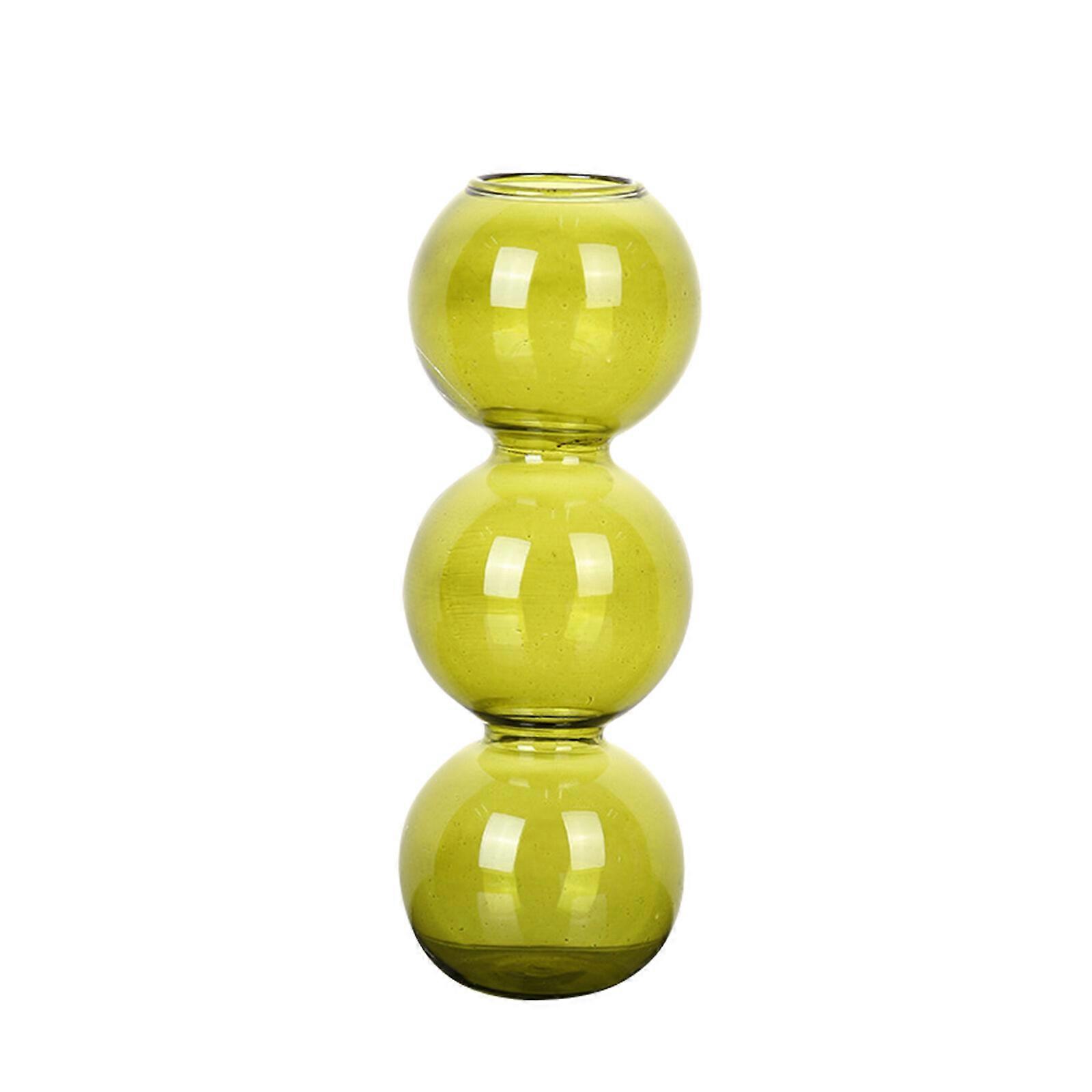 Glass Bottles Vase Three Balls Transparent In Wind Ornament
