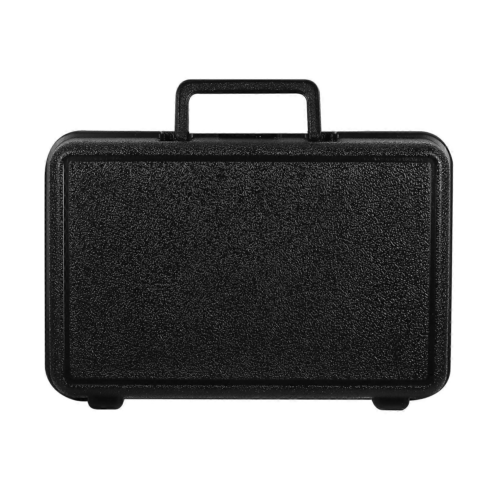 1Pc Waterproof Tool Box Household Tool Storage Case Black Portable Toolbox