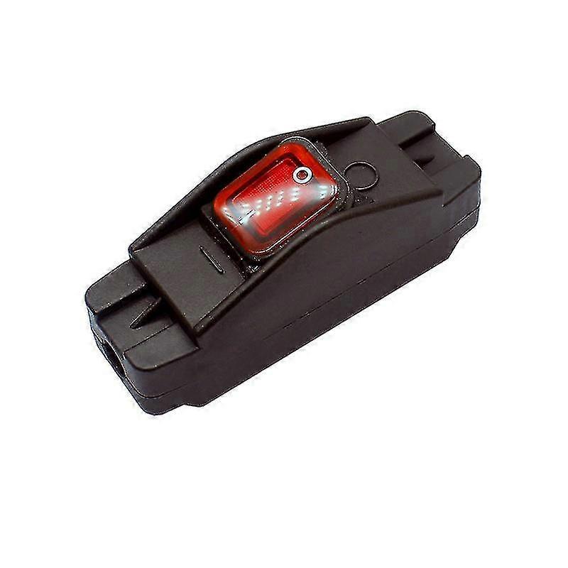 Waterproof Ip65 16a On/off Tomato Color Button Inline Cord Switch