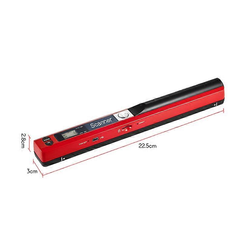 Portable Portable Baguette Sans Fil Scanner A4 Taille 900DPI JPG/PDF Formate LCD Affichage avec Sac De Protection pour Entreprise Document Reciepts Livres Images