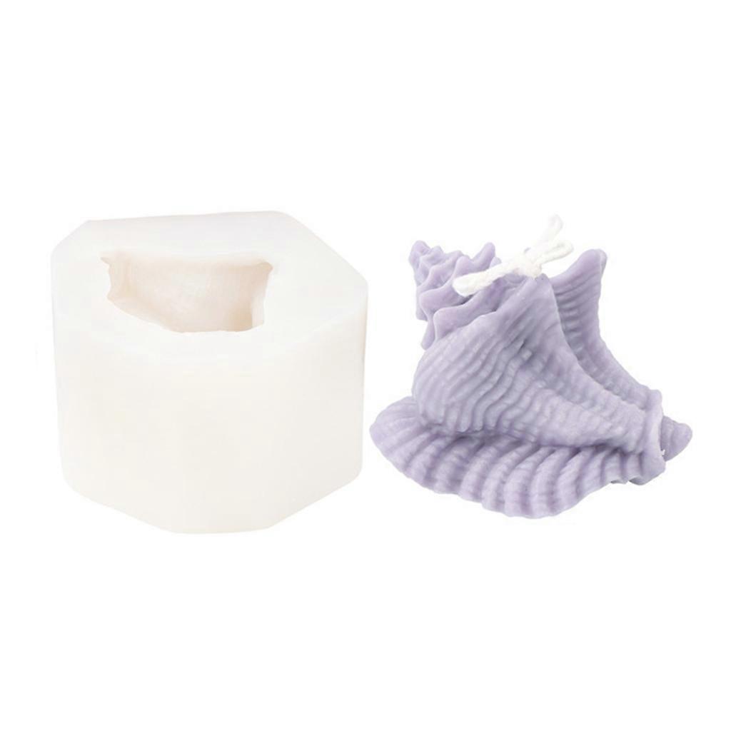 3D Conch Shape Silicone Mold Candle Making Tool DIY Candle Moulds Ornaments