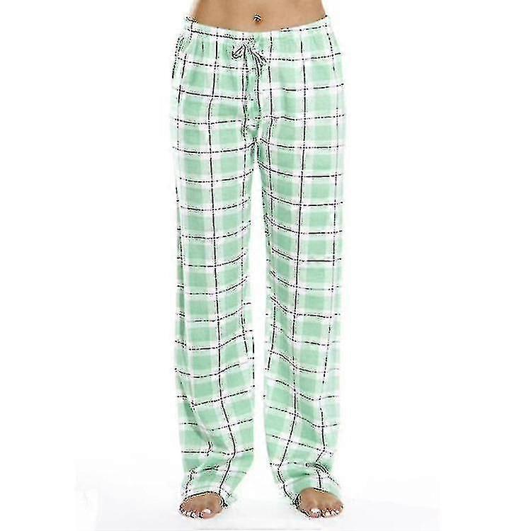 Men Soft Flannel Checked Pajama Pants