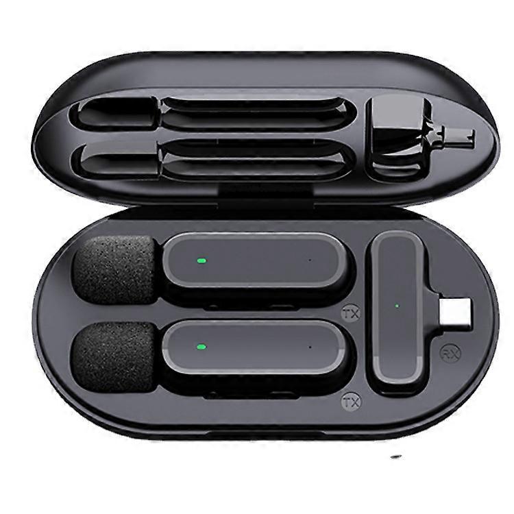 Wireless Lapel Microphone Micro Telephone Portable Charging Box Mic Wireless Microphone For Mobile Cell Phone Android Iphone