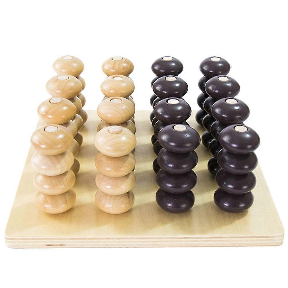 1 Set of 3D Checkers Game Interactive Board Game Digital Game Great Educational Toy Brain Teaser Toy (Random Color)
