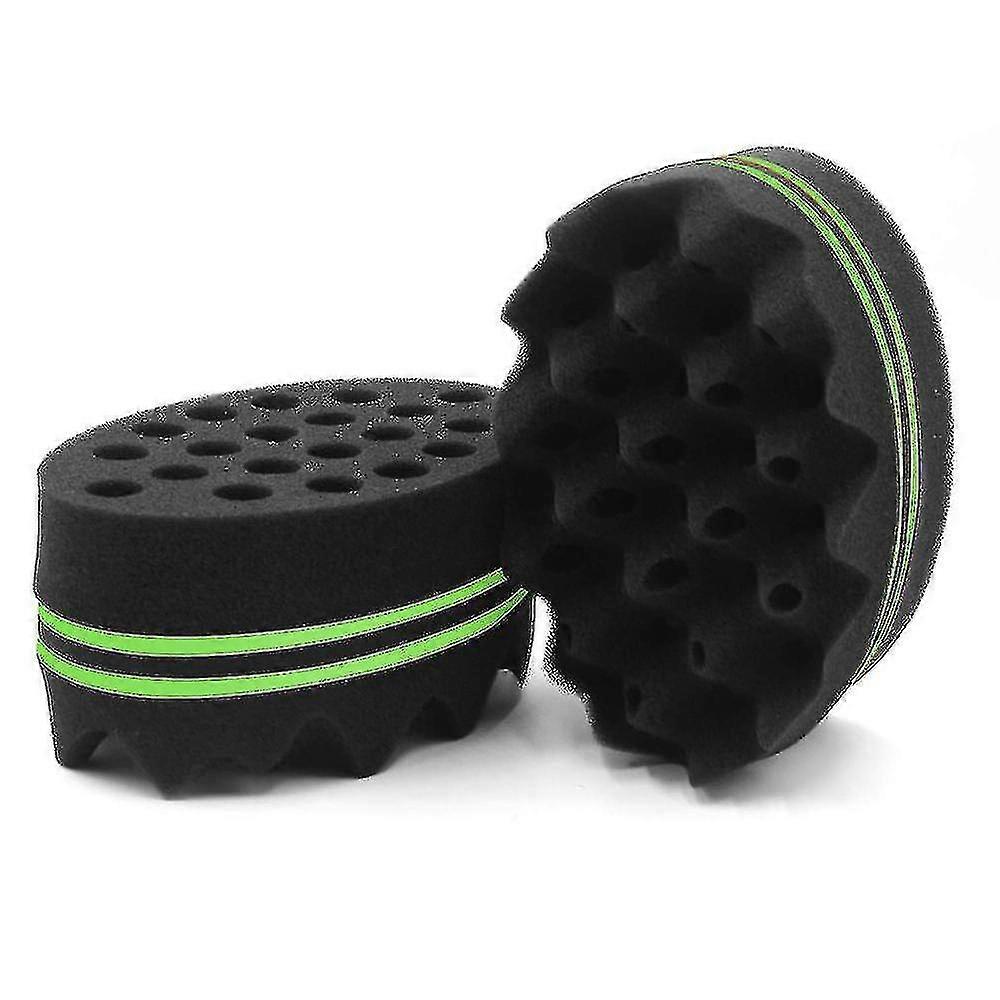 Paquet de 2 éponge macroporeuse cheveux éponge magique brosse éponge cheveux africains bouclés-MXBC