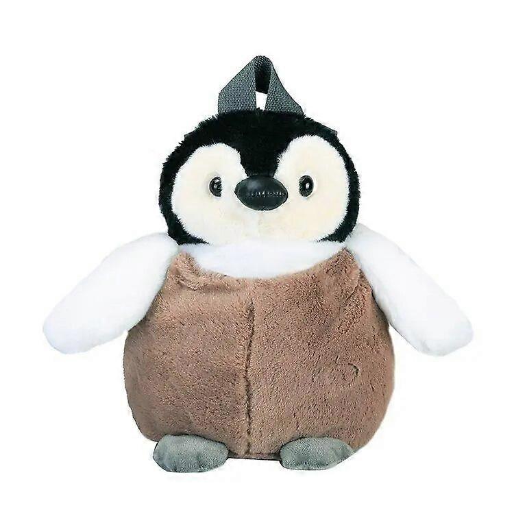Cute Penguin Plush Backpack For Girls Khaki Penguin Plush  display picture 1