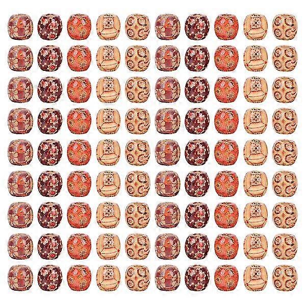 100pcs Dreadlocks Hölzerner Haarschmuck Perlen Dreadlocks Perlen Für Haarzöpfe Tw