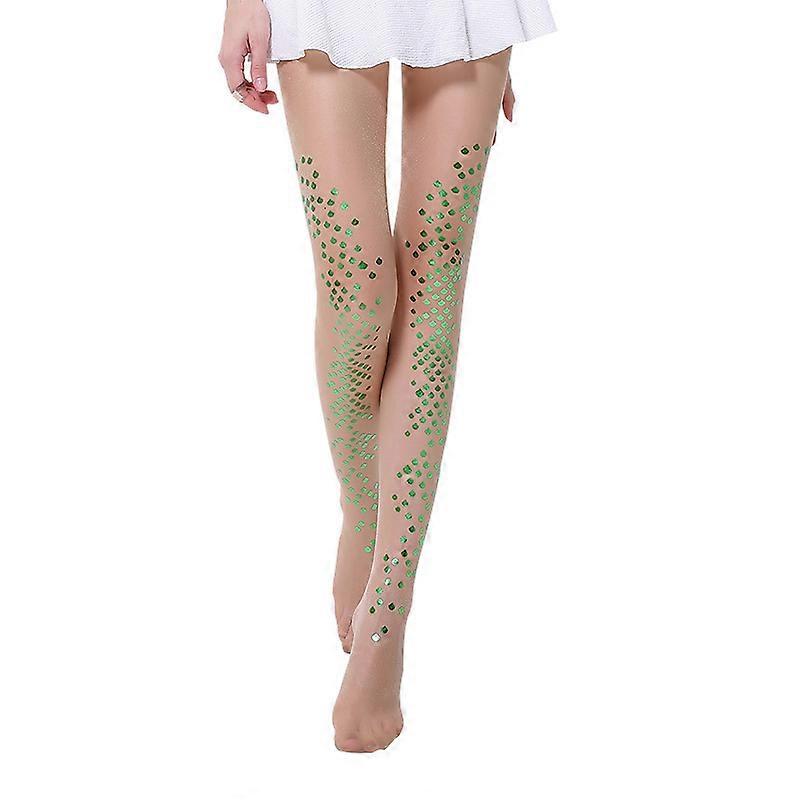 Women's Sparkle Mermaid Fish Scale Print Tights Stocking Hosiery