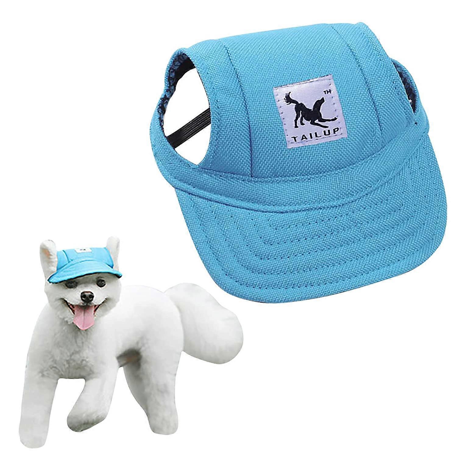 ペットの犬の帽子、耳の穴の夏の犬の猫の野球帽の子犬の帽子の紫外線保護が付いている日焼け止め帽子